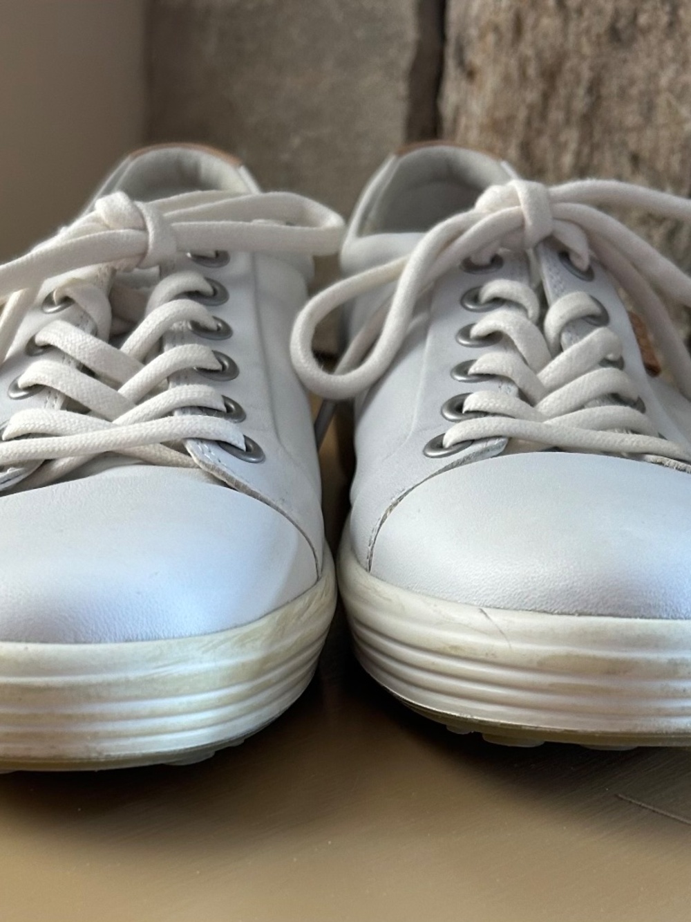 Ecco White women's 8.5 casual sneakers - Picture 5 of 13